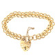 Pre Owned 9ct Bracelet With Padlock ZX197 Pre Owned 9ct Bracelet With Padlock ZX197